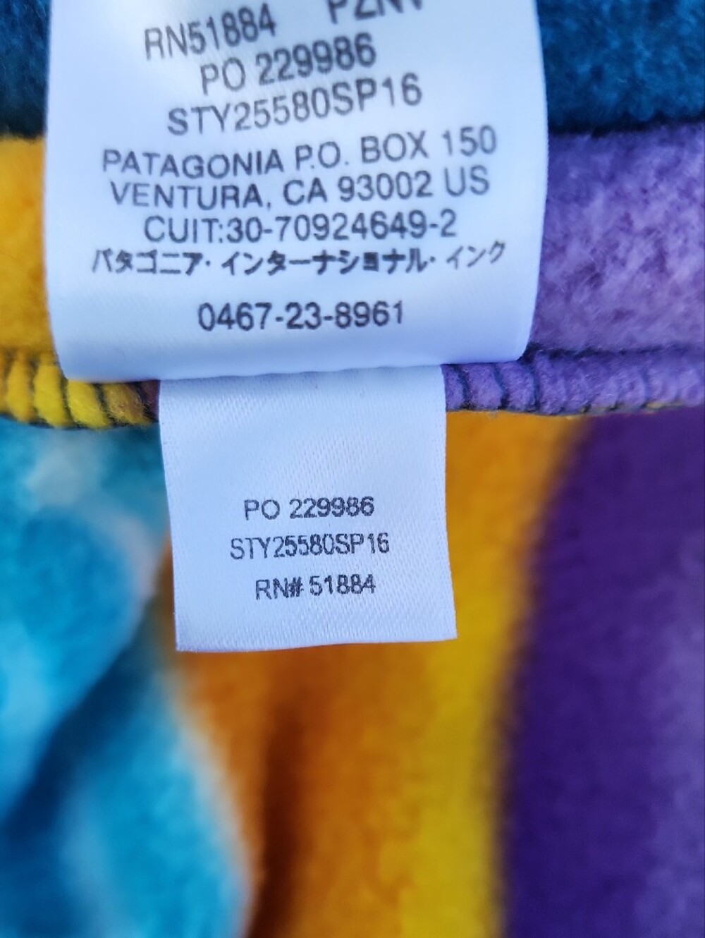 Patagonia Synchilla Men’s Zip-Up Fleece Jacket - Purple, Teal, Navy, Yellow L - Picture 6 of 12